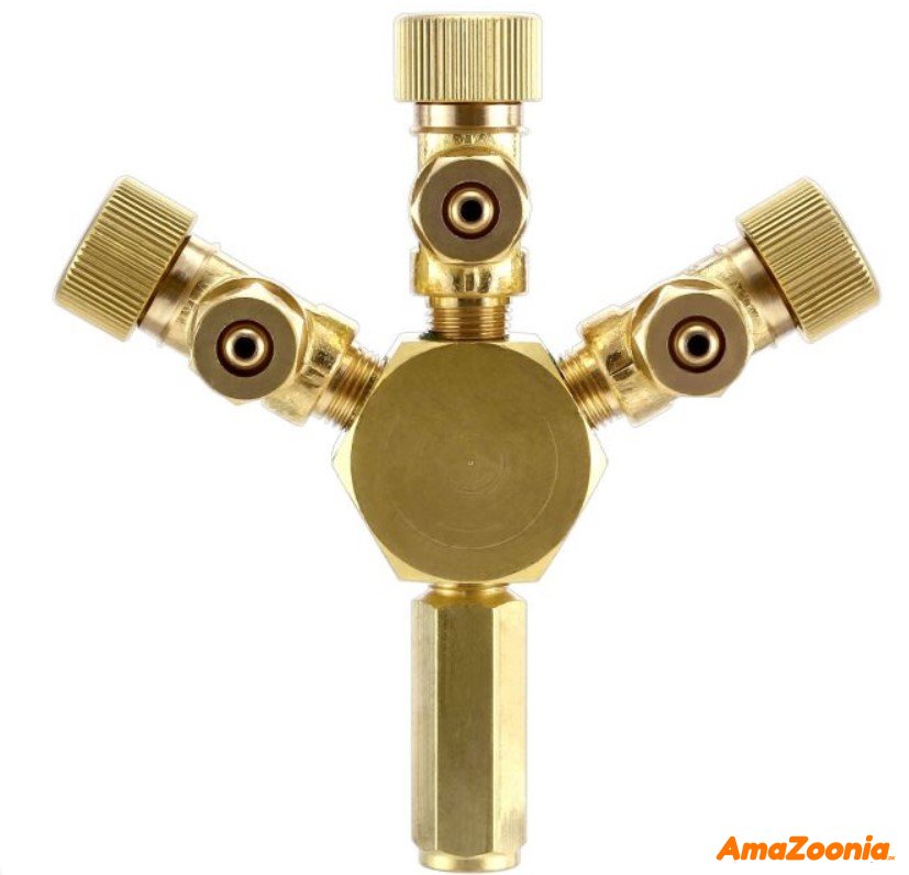 ISTA 3-way Metal Flow Regulator CO2 & Air